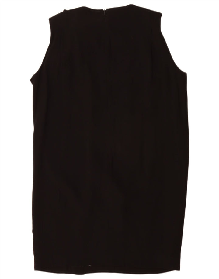 Abito a trapezio senza maniche da donna French Connection UK 16 Large in viscosa nera