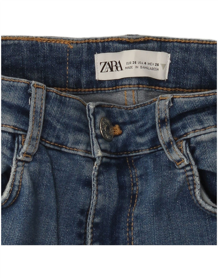 Jeans skinny da donna ZARA EU 36 XS W26 L27 Blu