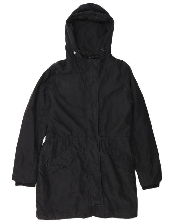 Giacca parka con cappuccio da donna Abercrombie & Fitch UK 14 medio blu navy