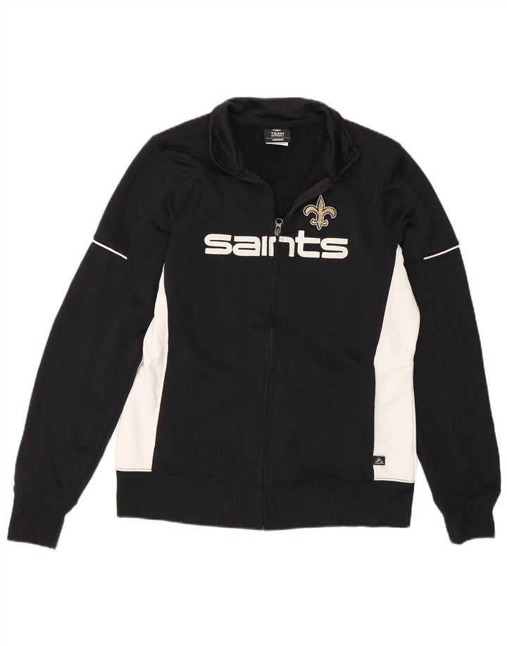 Giacca da ginnastica da donna NFL New Orleans Saints UK 14 media nera