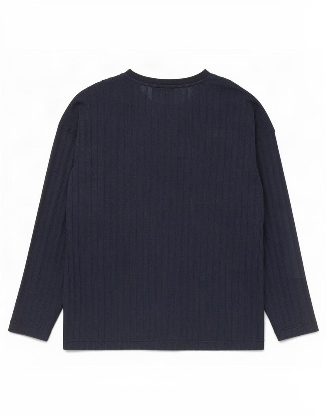 Marks & Spencer Top da donna a maniche lunghe UK 12 Medio Blu Navy Poliestere