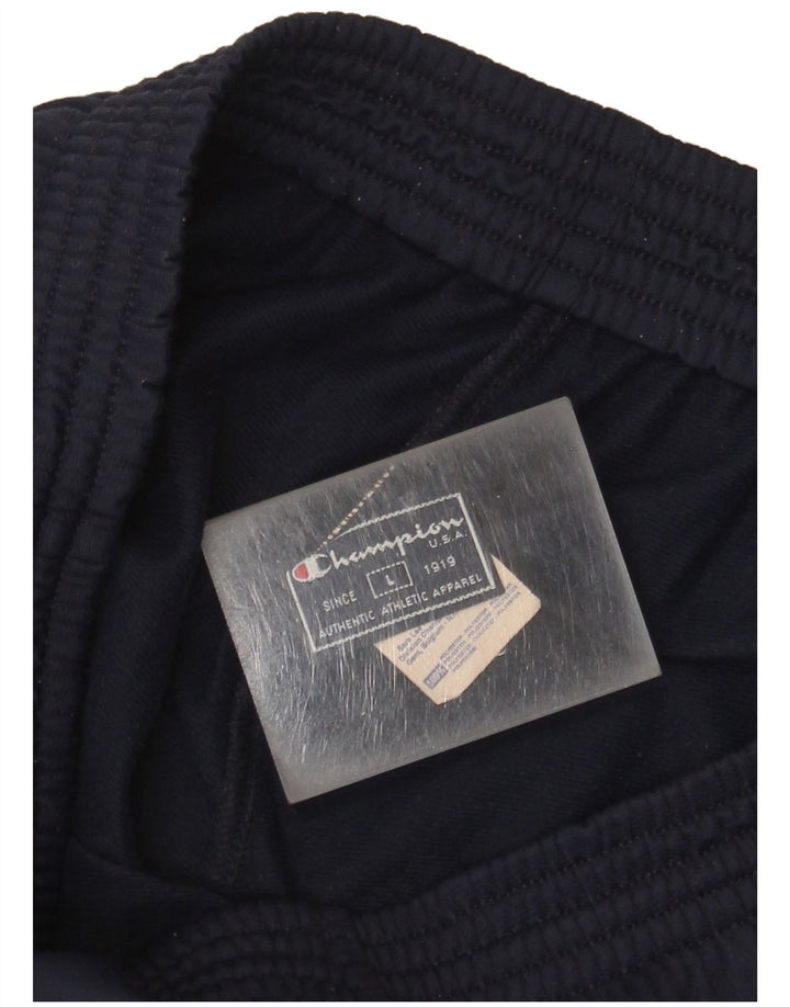 Pantaloni da tuta da uomo Champion Large in poliestere blu navy