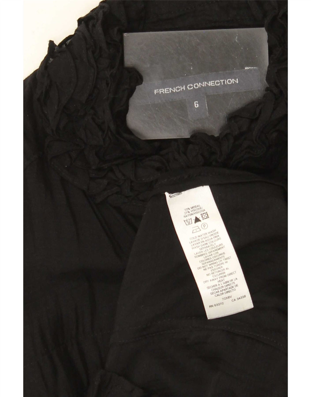 Camicetta da donna French Connection UK 6 XS Nero Modale