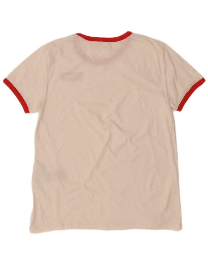 T-shirt da donna Levi's Top UK 14 cotone color block bianco medio