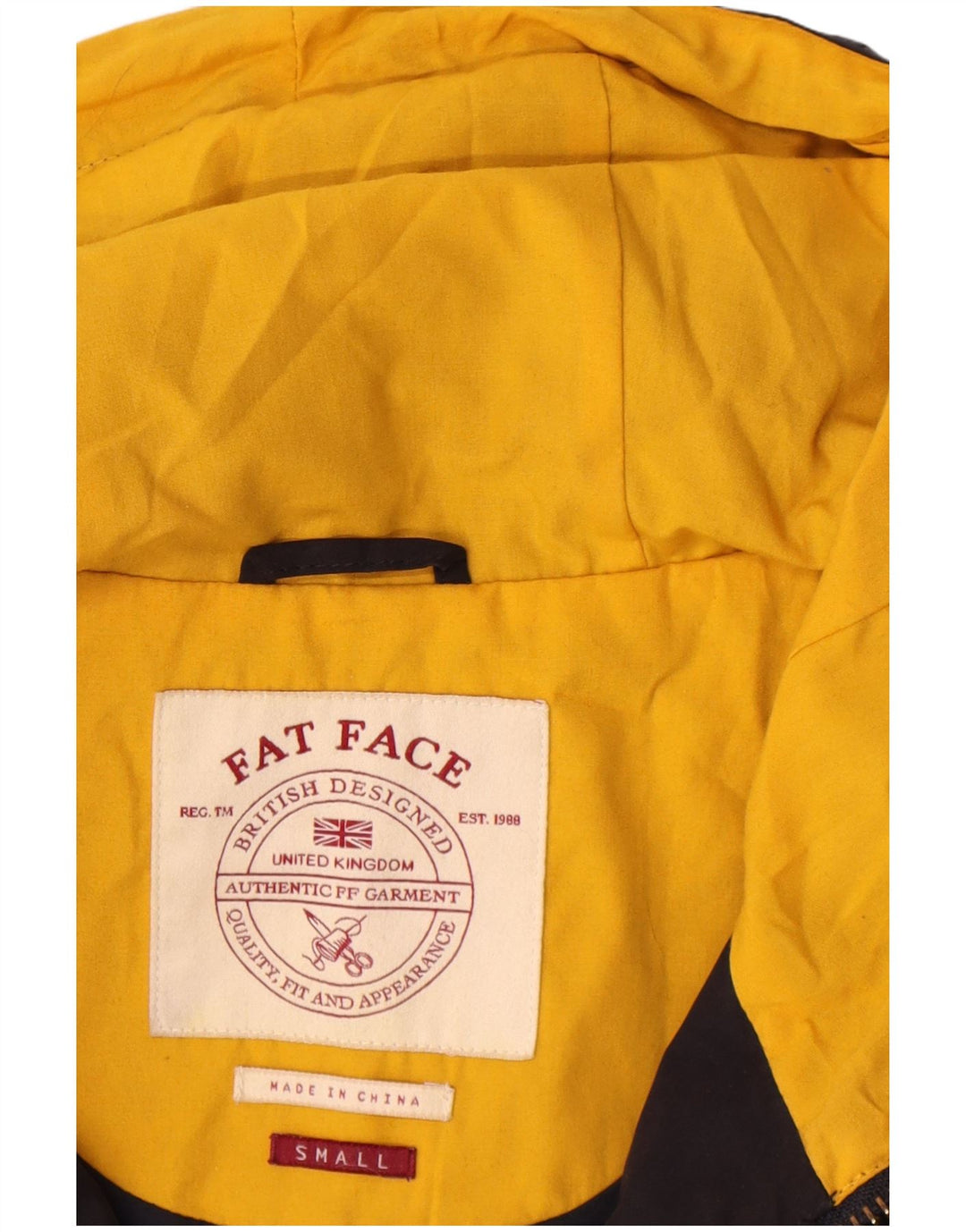 Giacca utilitaria con cappuccio da uomo Fat Face UK 36 Small Poliestere blu navy