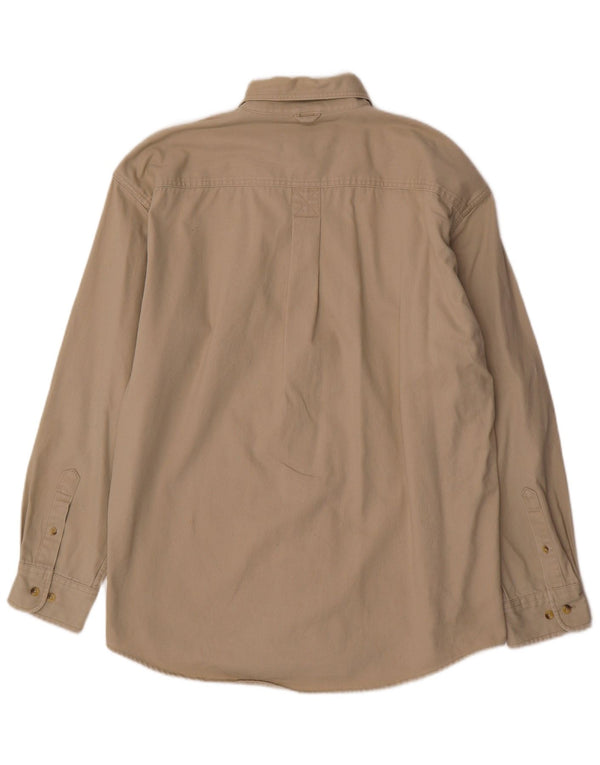 Camicia da uomo in velluto a coste Timberland grande in cotone beige