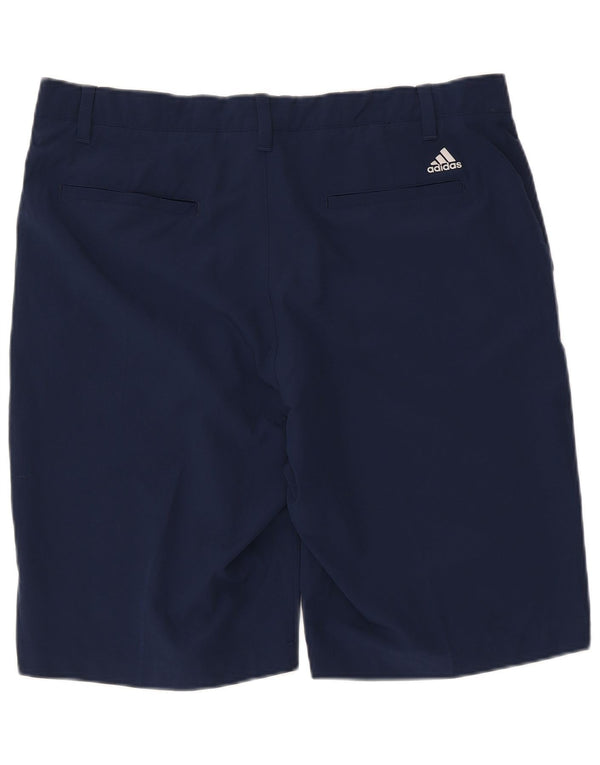Pantaloncini chino da uomo Adidas W36 Large blu navy in poliestere