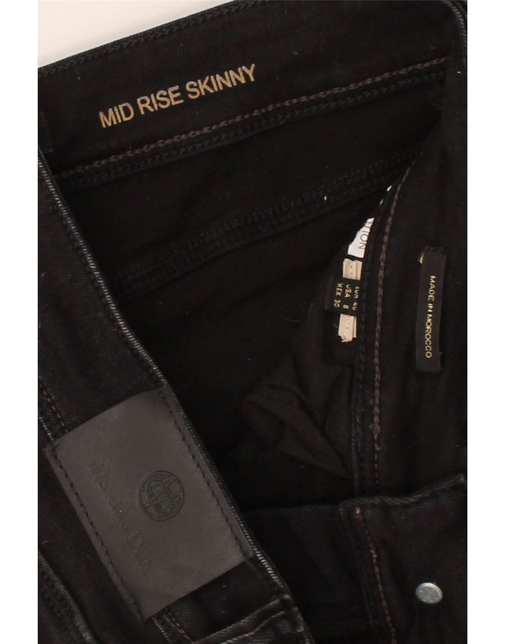 MASSIMO DUTTI Womens Mid Rise Skinny Jeans EU 40 Medium W30 L30 Black Vintage Massimo Dutti and Second-Hand Massimo Dutti from Messina Hembry 