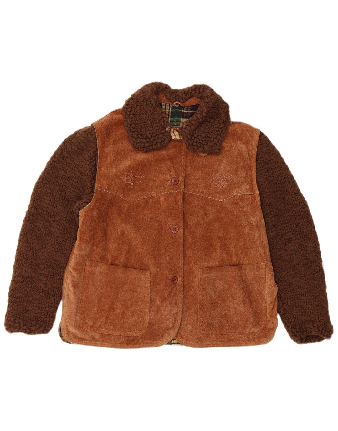 Giacca Donna Scamosciata Conbipel IT 44 Pelle Marrone Medio