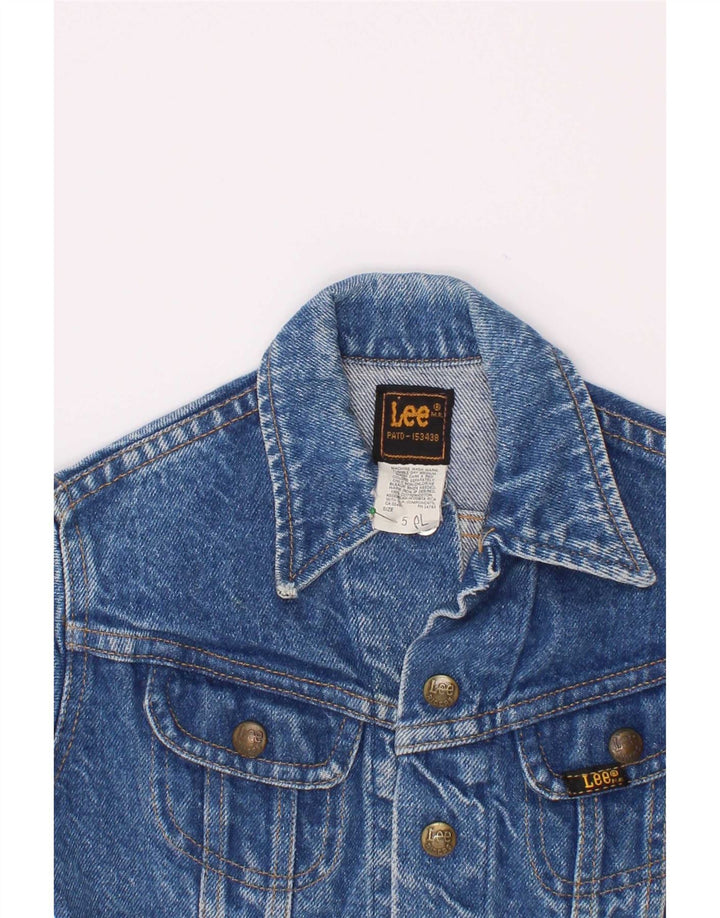 Giacca di jeans per ragazze Lee 4-5 anni grande in cotone blu