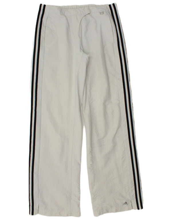 Pantaloni impermeabili Adidas Climalite da donna UK 10 Small Poliestere bianco