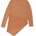 Top tunica asimmetrica da donna Zara UK 12 beige medio