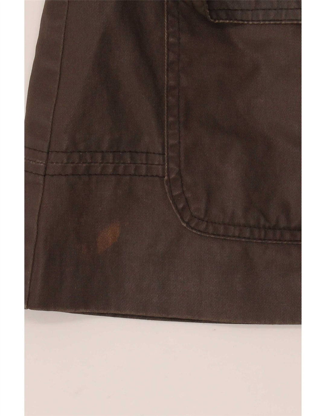Giacca cerata oversize con cappuccio da donna Miss Selfridge UK 10 piccolo quadretto marrone