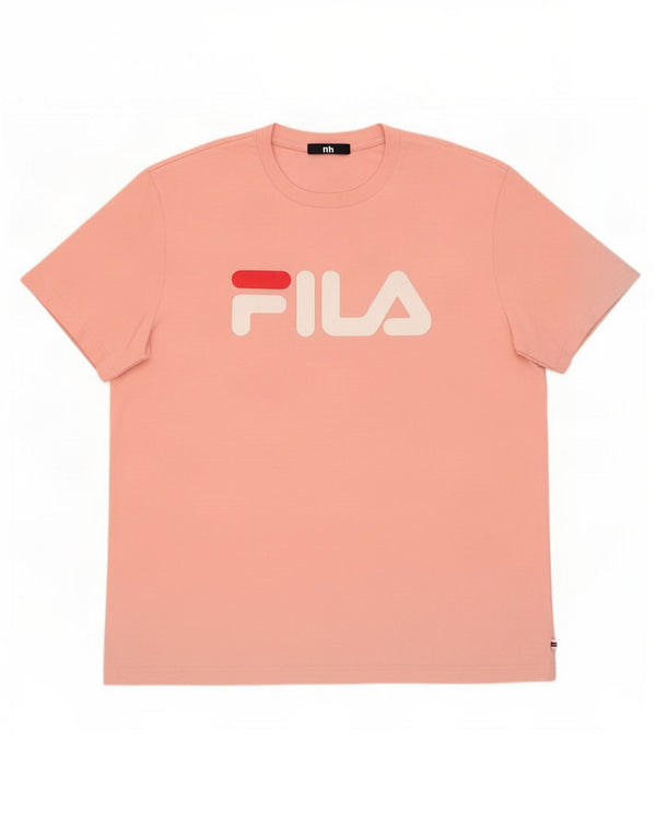 Maglietta grafica da donna Fila Top UK 20 2XL cotone rosa
