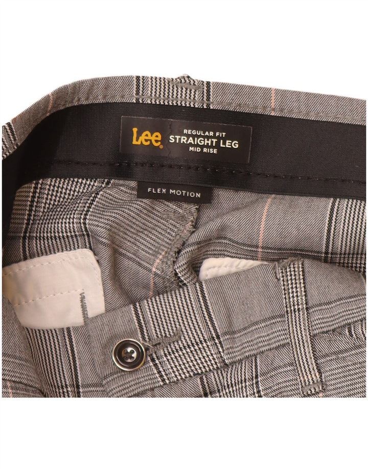 Pantaloni casual da donna a vita media Lee US 12 Large W32 L32 poliestere grigio