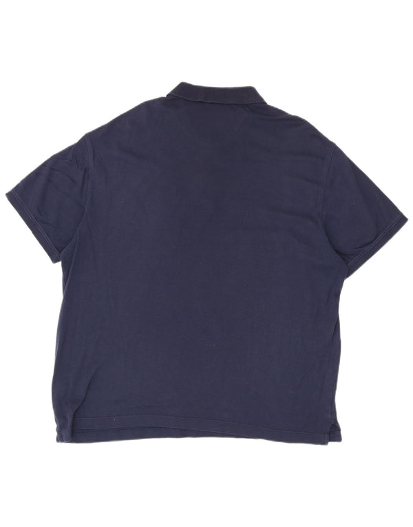 Polo da uomo Van Heusen grande in cotone blu navy