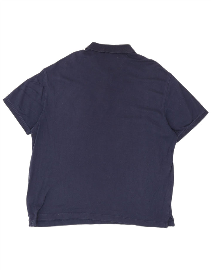 Polo da uomo Van Heusen grande in cotone blu navy