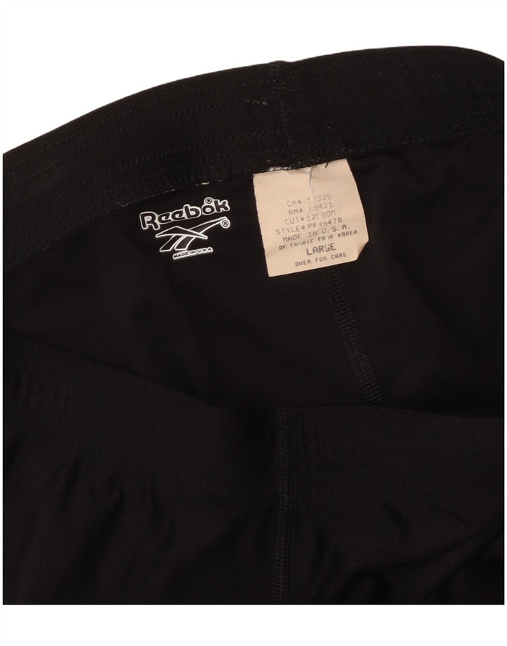 Leggings Reebok da donna UK 14 grande nylon nero