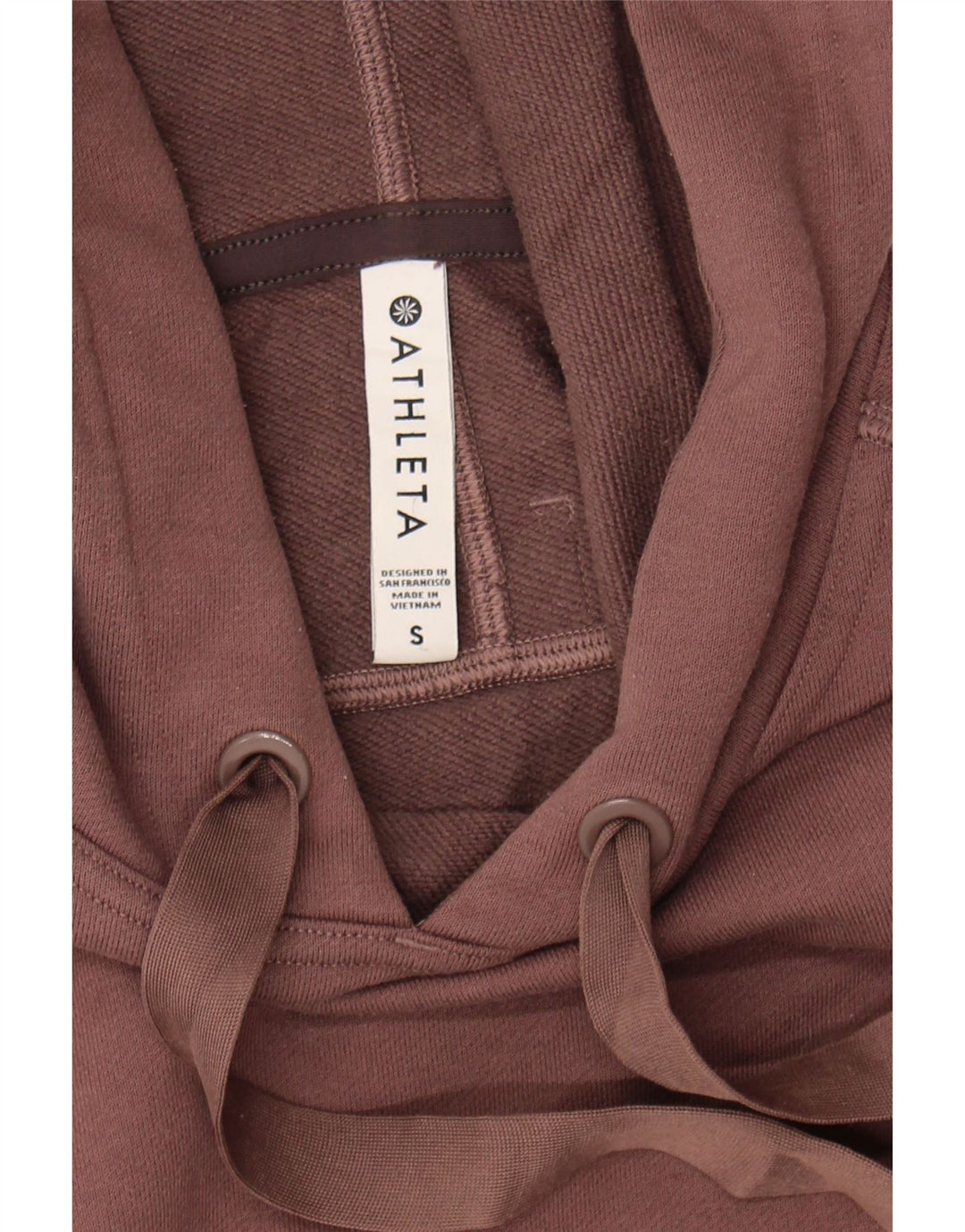ATHLETA Womens Hoodie Jumper UK 10 Small Brown Polyester Vintage Athleta and Second-Hand Athleta from Messina Hembry 