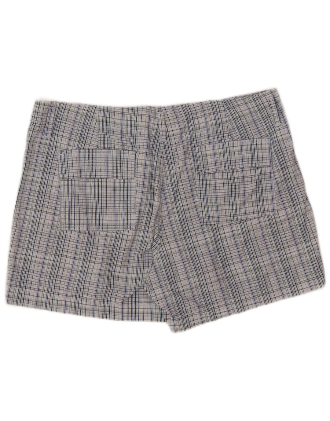 Pantaloncini chino da donna Lee US 16 2XL W36 cotone a quadri blu