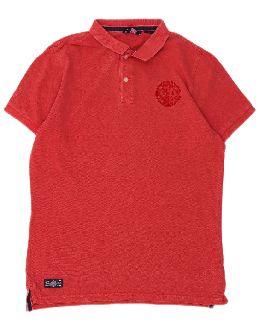 Polo da uomo Superdry in cotone rosso medio