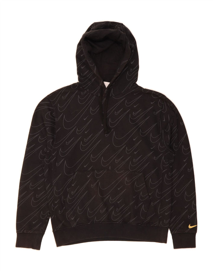 NIKE Mens Graphic Hoodie Jumper Small Black Cotton Vintage Nike and Second-Hand Nike from Messina Hembry 