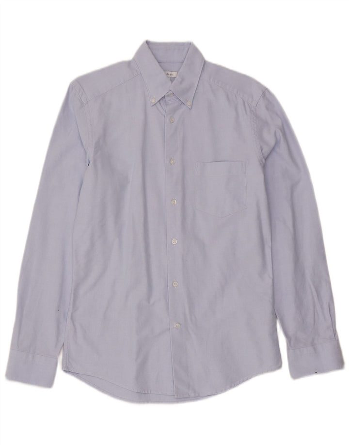 Camicia Reiss Slim Fit da uomo piccola in cotone blu