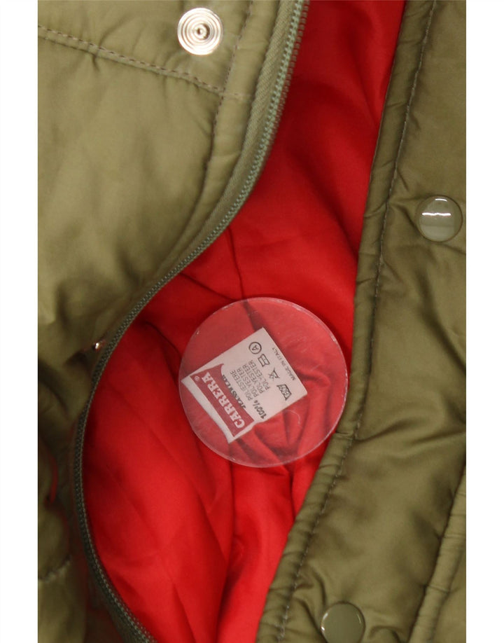 Gilet imbottito da uomo Carrera UK 40 Large Poliestere color block kaki