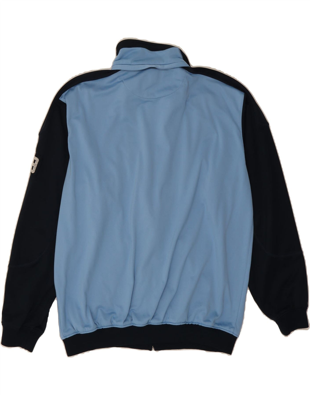 CHAMPION Mens Graphic Tracksuit Top Jacket Large Blue Colourblock Vintage Champion and Second-Hand Champion from Messina Hembry 