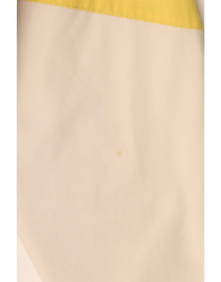 Giacca sportiva da uomo con cappuccio Snipes XL in poliammide color block bianco