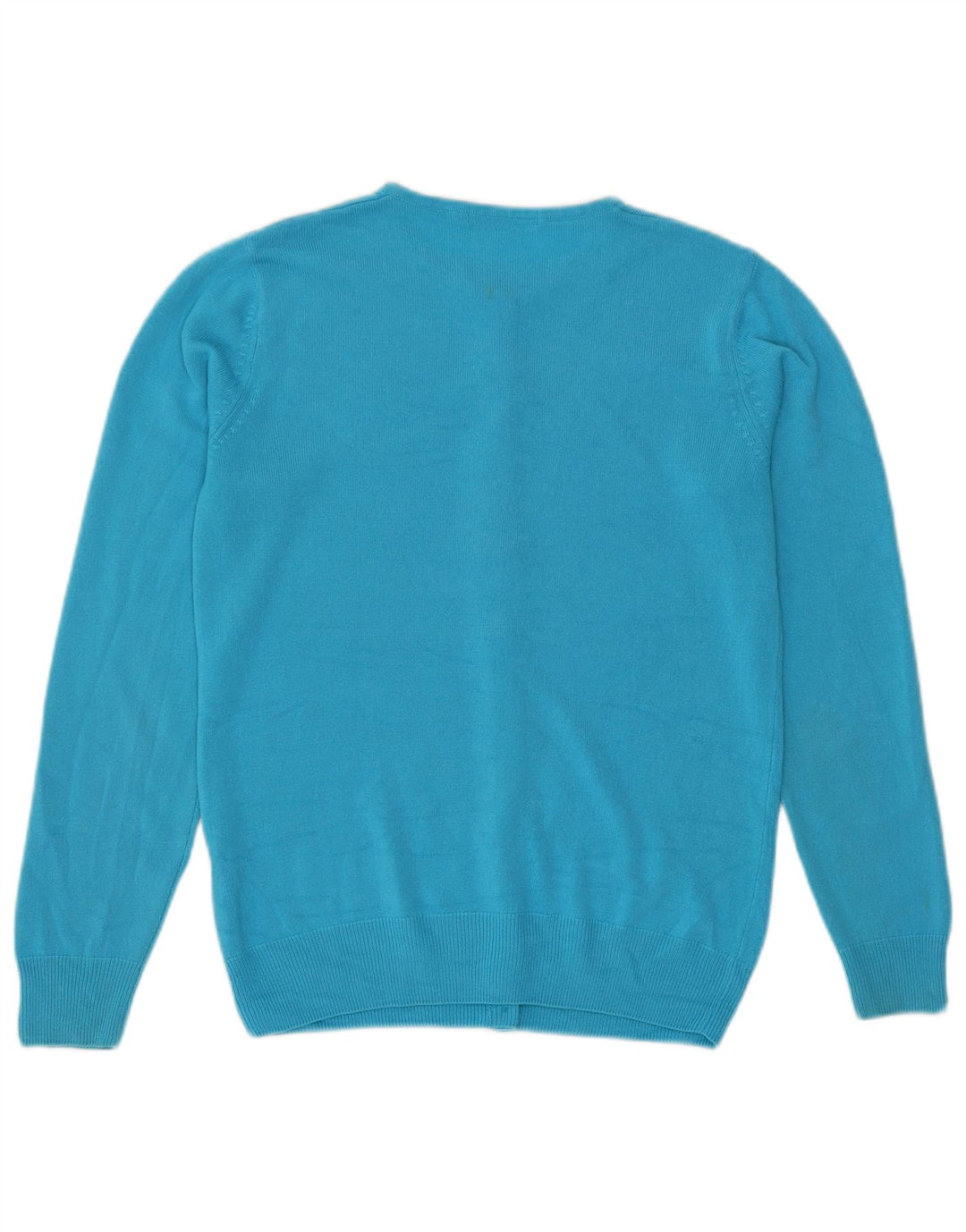 Maglione cardigan da donna Marks & Spencer UK 8 piccolo acrilico turchese