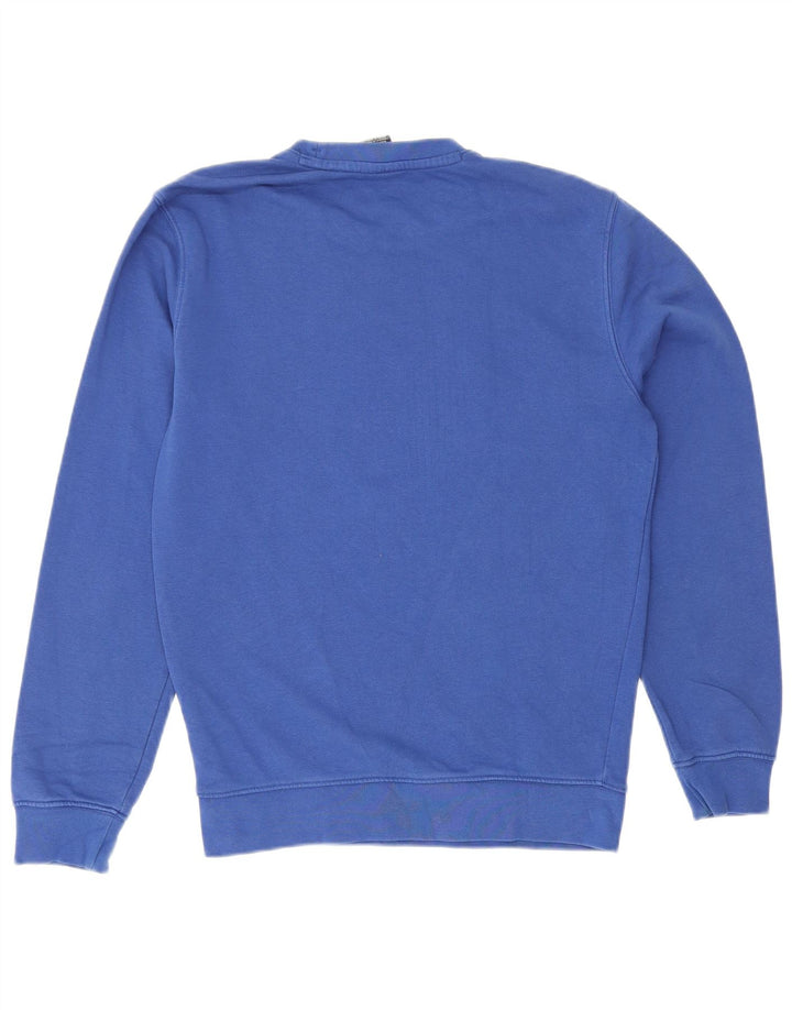 Felpa grafica da uomo Champion Felpa piccola in cotone blu