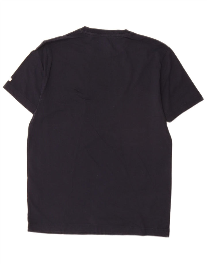 T-shirt grafica da uomo Penguin Top piccola in cotone blu navy
