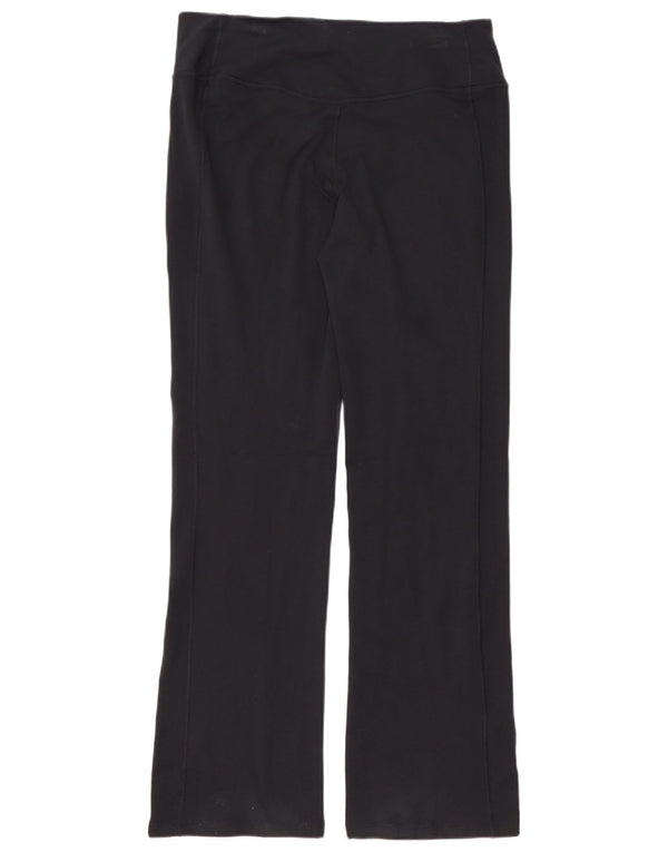 Nike Womens Dri Fit Tracksuit Trousers UK 14 Large Black Cotton