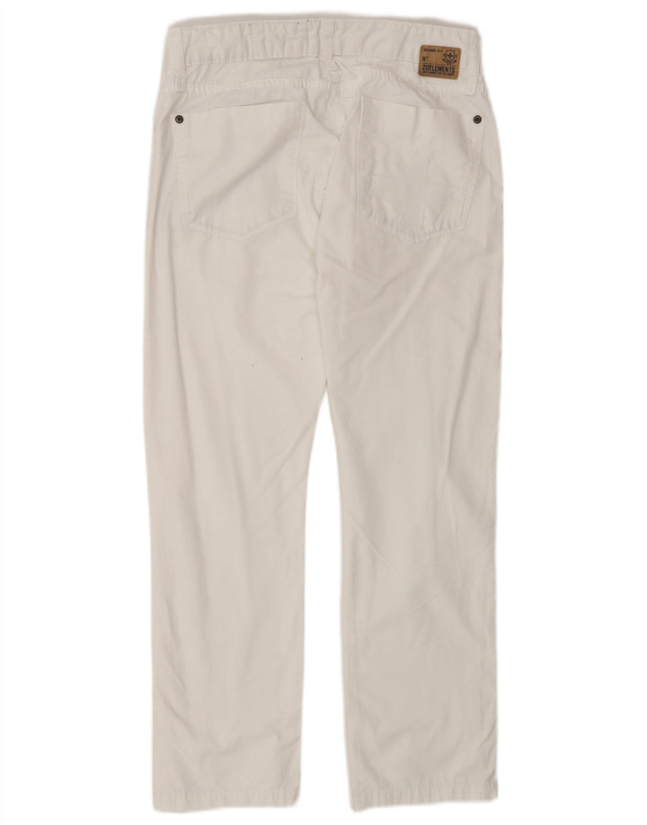 Jeans dritti elasticizzati da donna Zu Elements W31 L27 cotone bianco