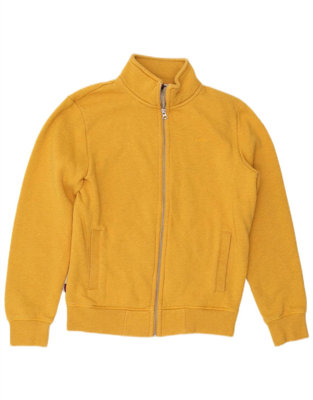 Giacca da ginnastica da uomo Superdry piccola in cotone giallo