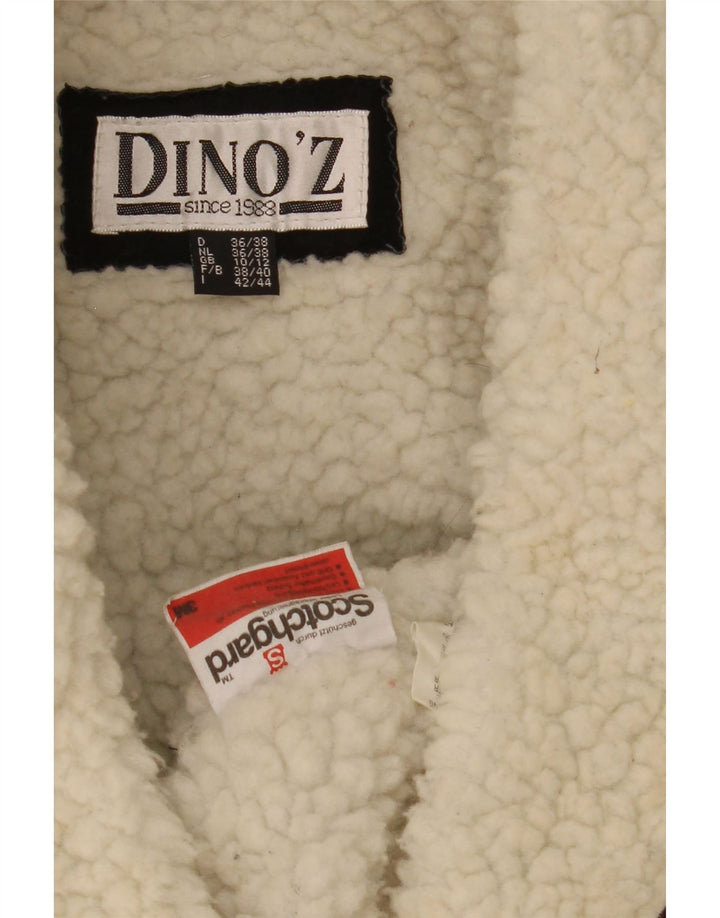 DINO' Z Montgomery oversize da donna in montone Shearling UK 10/12 Piccolo Marrone