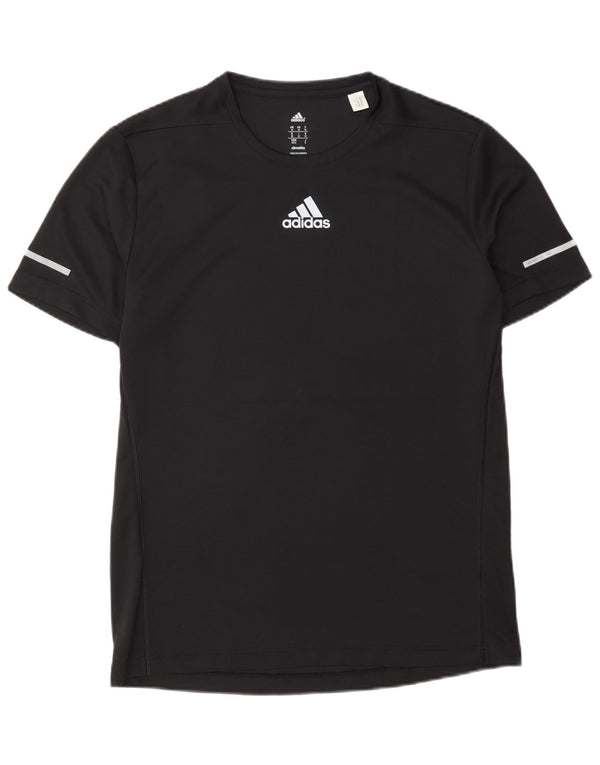 Maglietta Adidas Climalite da uomo media nera