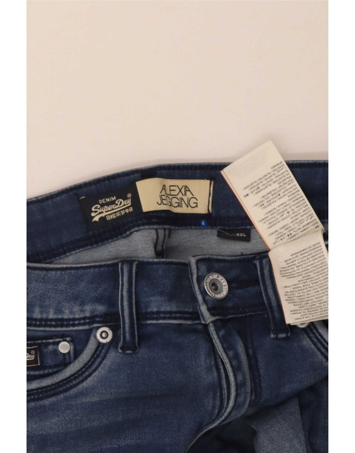 Jeans Jeggings da donna Superdry Alexia W27 L32 cotone blu
