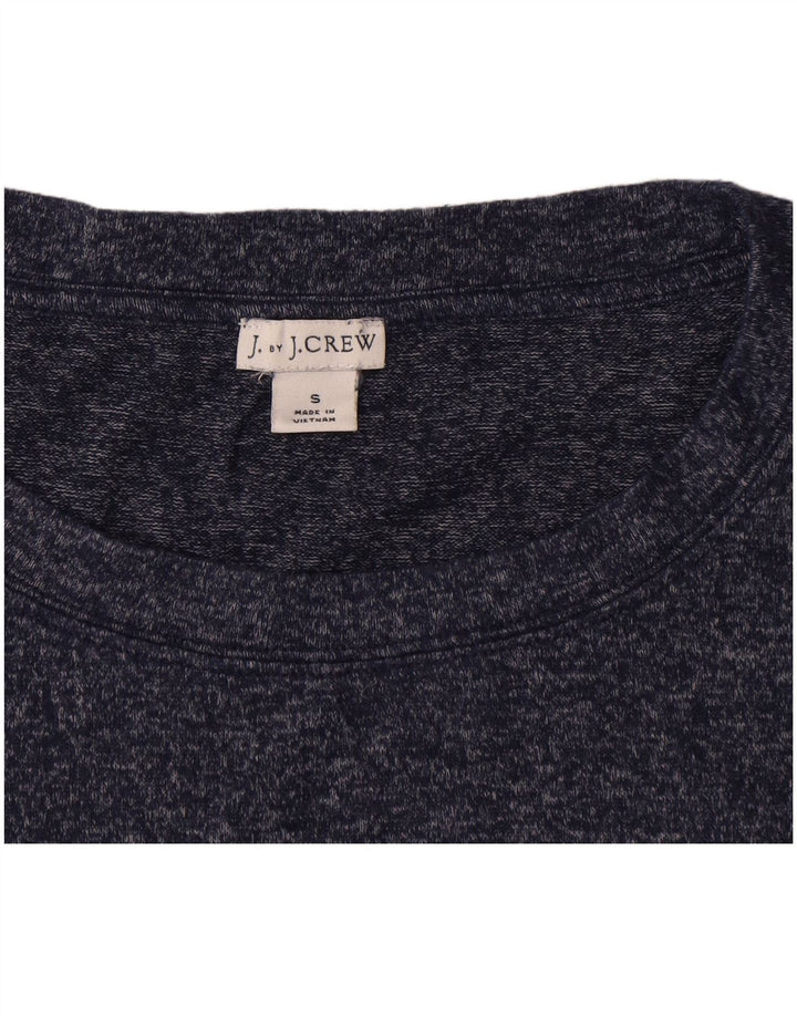 Felpa da donna J. Crew Jumper UK 10 Small Viscosa screziata blu navy