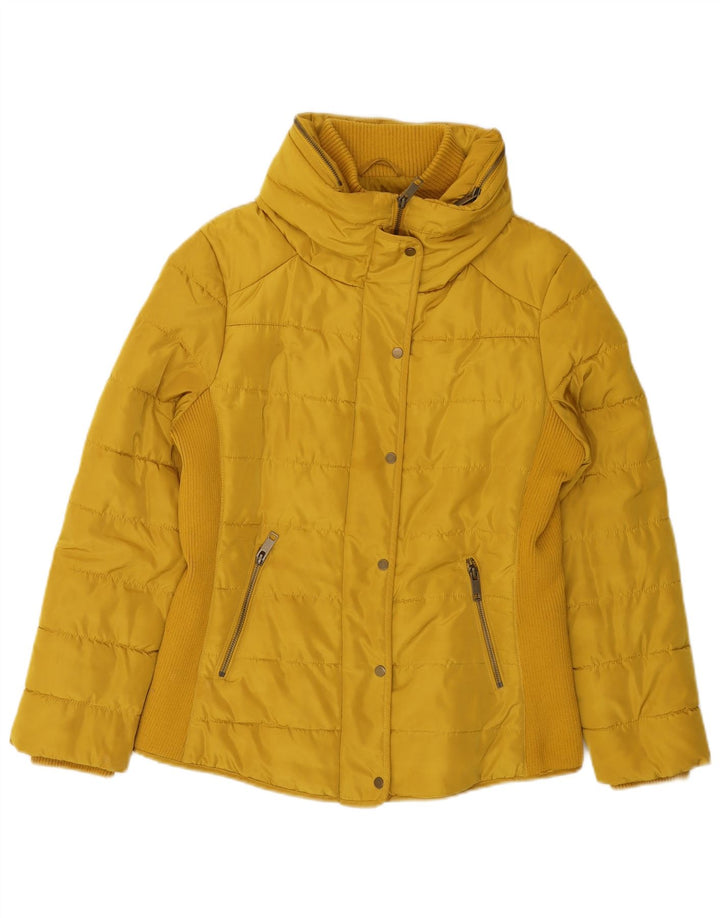 Giacca imbottita da donna LAURA ASHLEY UK 12 Poliestere giallo medio