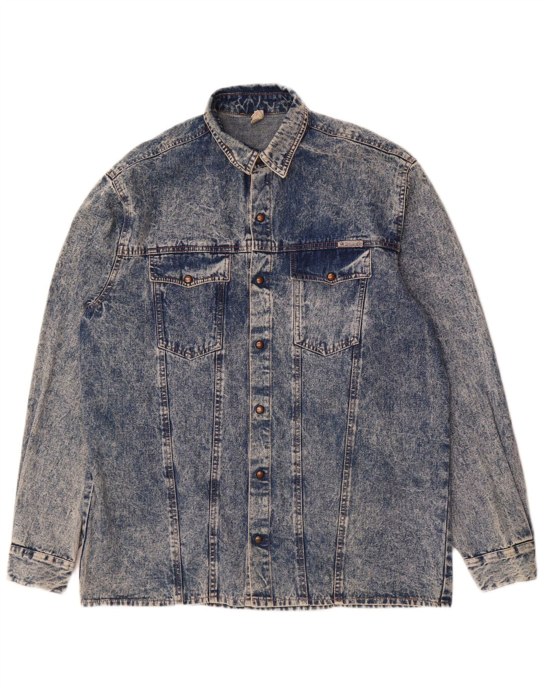 VINTAGE Mens Denim Jacket UK 42 XL Blue
