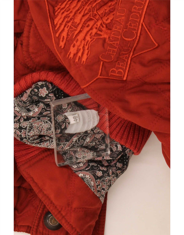 Giacca bomber grafica da uomo Chateu Beau Cedre IT 46 Small Red Colourblock