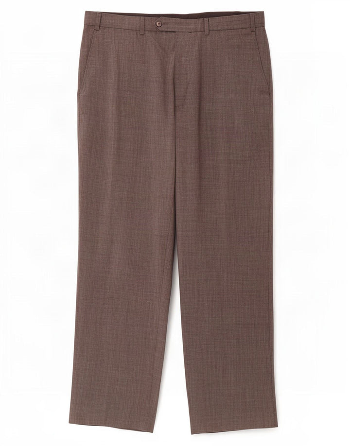 Pantaloni da abito dritti da uomo Marks & Spencer W36 L31 poliestere nero