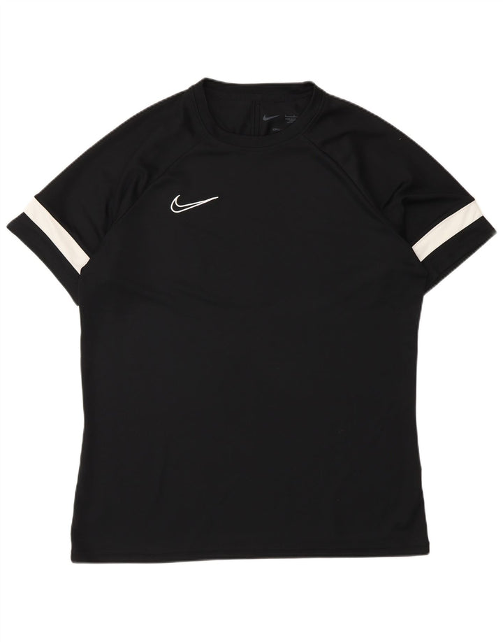 T-shirt Nike Dri Fit da uomo, grande, in poliestere color block nero