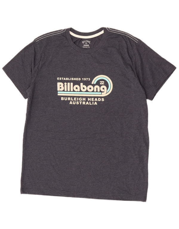Maglietta grafica da uomo Billabong Top in cotone grigio medio