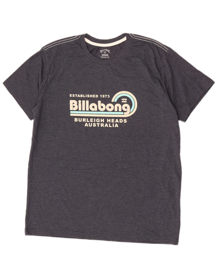 Maglietta grafica da uomo Billabong Top in cotone grigio medio