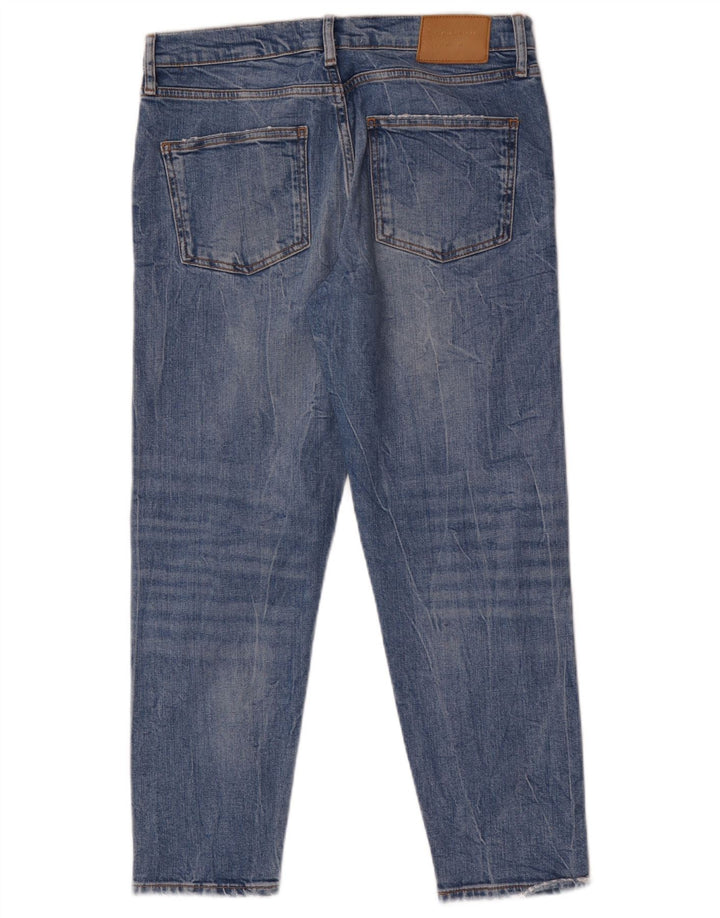 Jeans slim invecchiati Zara da donna EU 40 medi W30 L26 blu