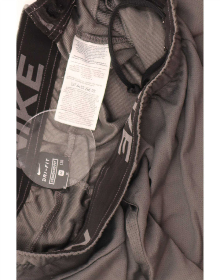 Pantaloncini sportivi Nike Dri Fit Standard da uomo in poliestere color block grigio medio