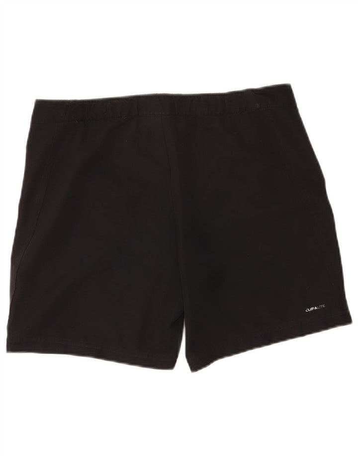 Pantaloncini sportivi Adidas Climalite da donna UK 12 medio poliestere nero